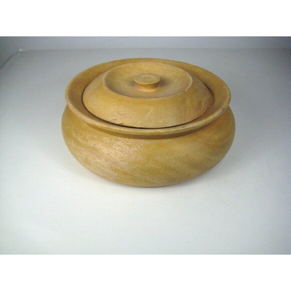 Hilo Hattie Handcrafted Round Wooden Lidded Bowl Trinket Décor Hawaiian WEAR - Picture 13 of 16